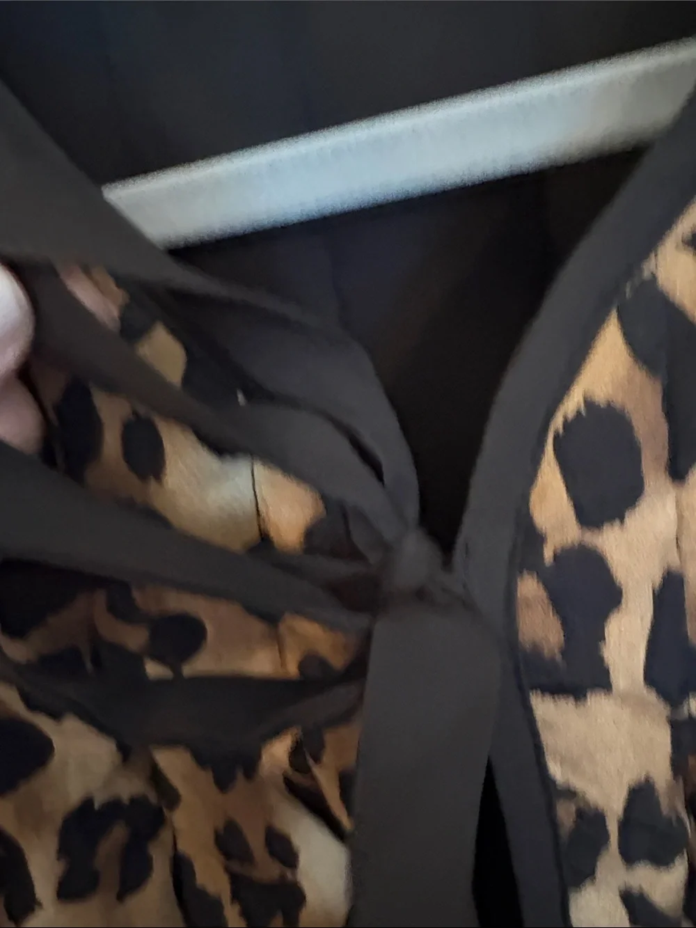 Uncharted threads xl Leopard Quilted Bomber Jacket - Tan & Black super cute
